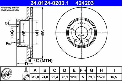 Bmw Ön Disk E90 E92 E-84 F30 34116792219