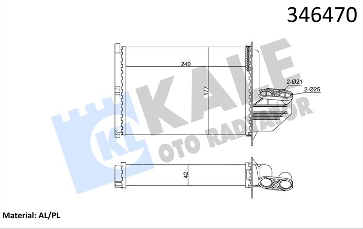 Bmw Kalorifer Radyatörü E36 Bm 1991-1999 64118390435