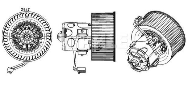 Bmw Kalorifer Motoru F10-F11-F12-F01 64119242607