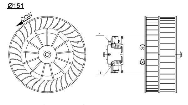 Bmw Fan 200X215X200 Bmw 3 (E36) 64118361913
