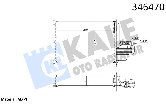 Bmw E36 Kalorifer Radyatörü Ac'Li 64118390435