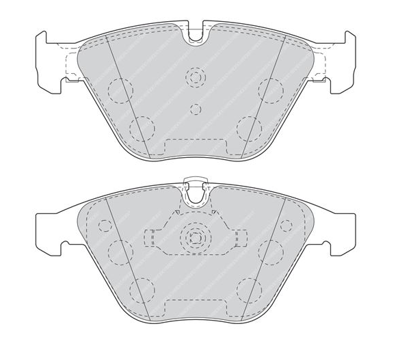 Bmw Fren Balatası Ön Tek Saclı E90-E91-E92-E93-X1 E84 34116780711