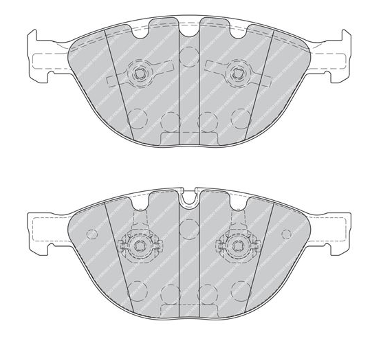 Bmw Fren Balatası Ön E60 34116774258