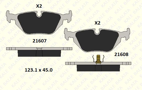 Bmw Fren Balatasi Arka E36 Bm 1991-1999 34216761238