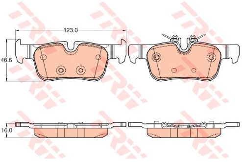 Bmw Fren Balatası Arka F40-F45-F46-X1 F48 34216859917