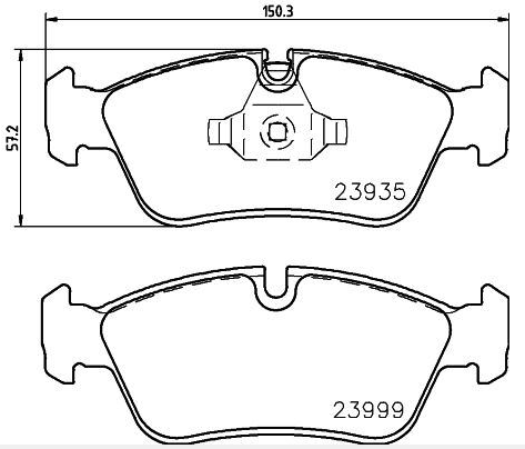 Bmw Fren Balatası Ön E90 34116769951