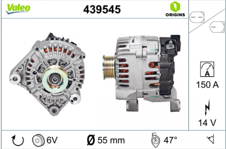 Bmw Alternatör Şarj Dinamosu E90-M47-M57 12V-150A 12318517262